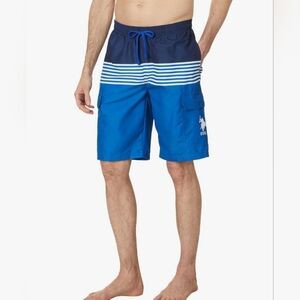 U.S. Polo Assn. Navy and Blue Board Shorts
